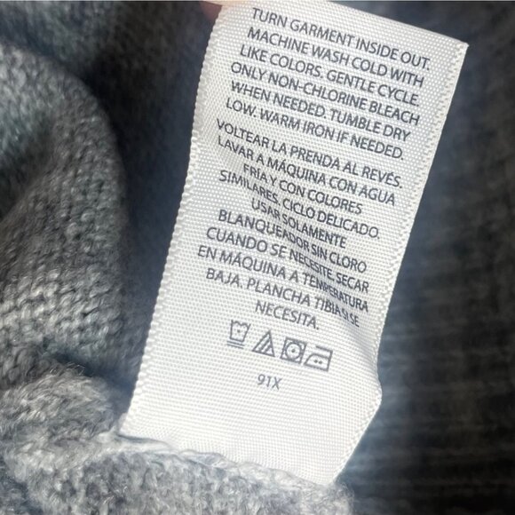 Time And Tru Mock Neck Pullover Sweater Womens XXL Gray New - Picture 7 of 9